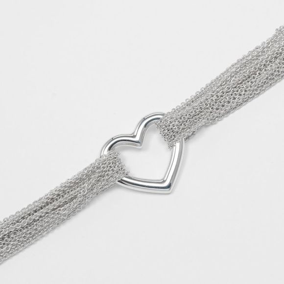 Tiffany & Co Open Heart Toggle Wrist Circumference Approx 16.8cm (6.61in) - Picture 4 of 8